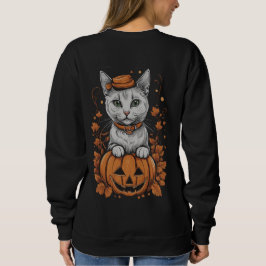 Moletom Gatinho 6 de Halloween, Jack-o-lanterno, presente,