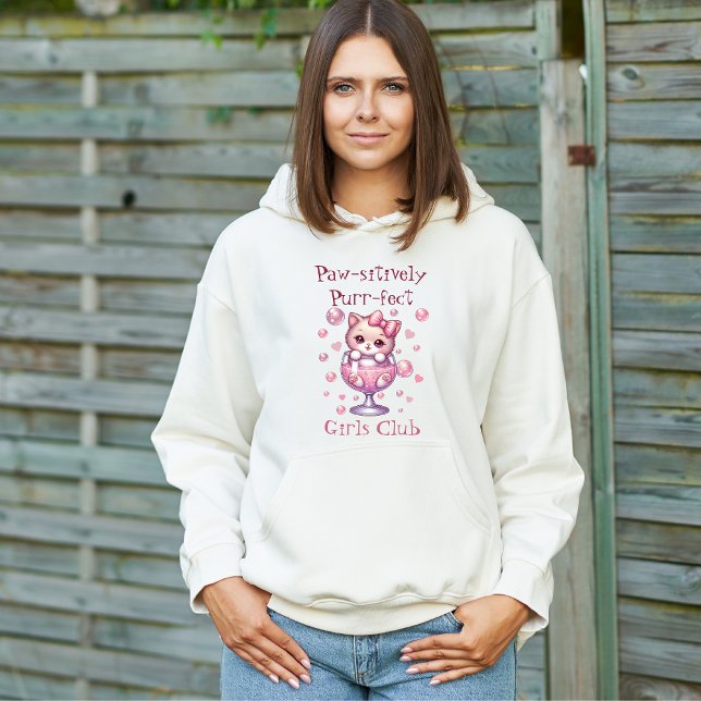 Moletom Gatinho Fofo em Copo de Bolhas (Criador carregado)