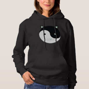 Moletom Gatinho Yin Yang com verde, preto e branco da Casa