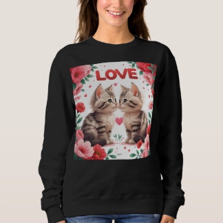 Moletom Gatinhos apaixonados um doce amor