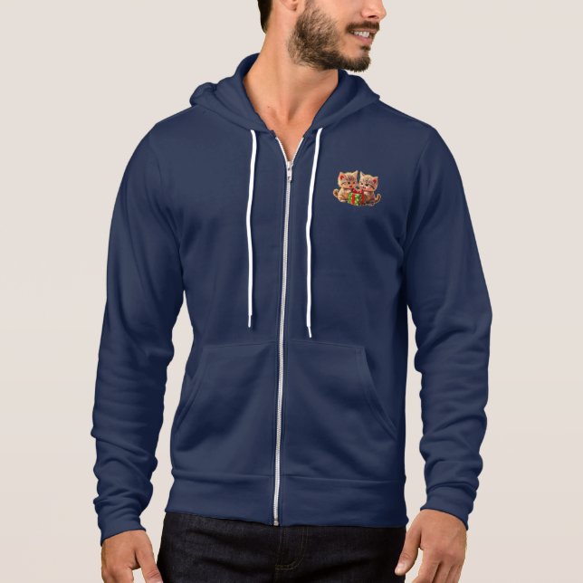 Moletom **Gatinhos Fofos Brigando por um Presente – Christ (Frente)