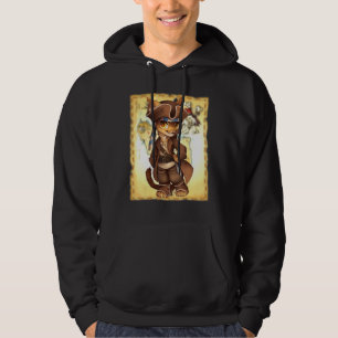 Moletom Gato Adorável Vestido Como Um Tesouro Pirata M