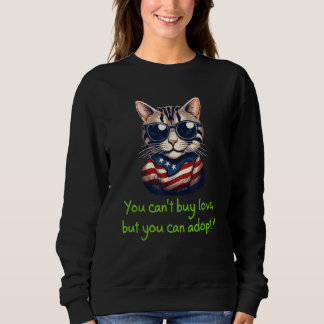 Moletom Gato Americano Louco em Cateria precisa de um novo