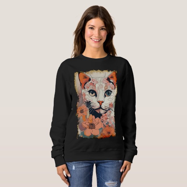 Moletom Gato Artístico (Frente Completa)