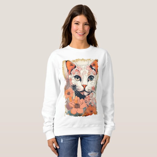 Moletom Gato Artístico (Frente Completa)