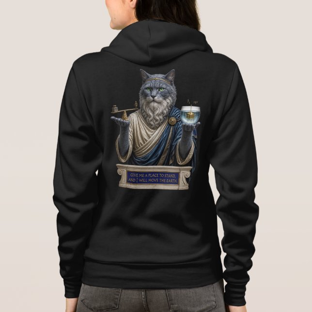 Moletom Gato Azul Russo Arquimedes (Verso)