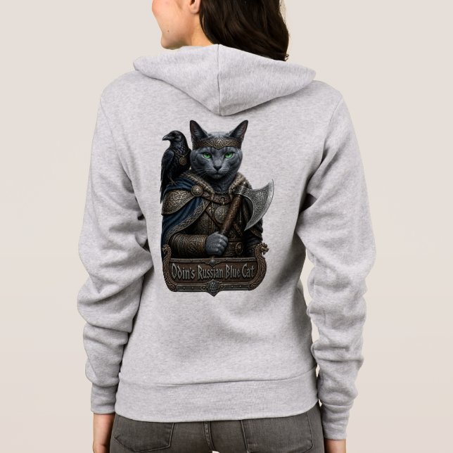 Moletom Gato Azul Russo Nobre Odin (Verso)
