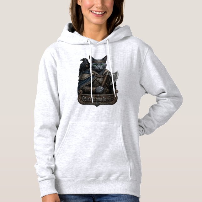 Moletom Gato Azul Russo Nobre Odin (Frente)
