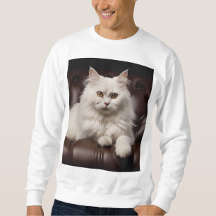 Moletom Gato branco majestoso