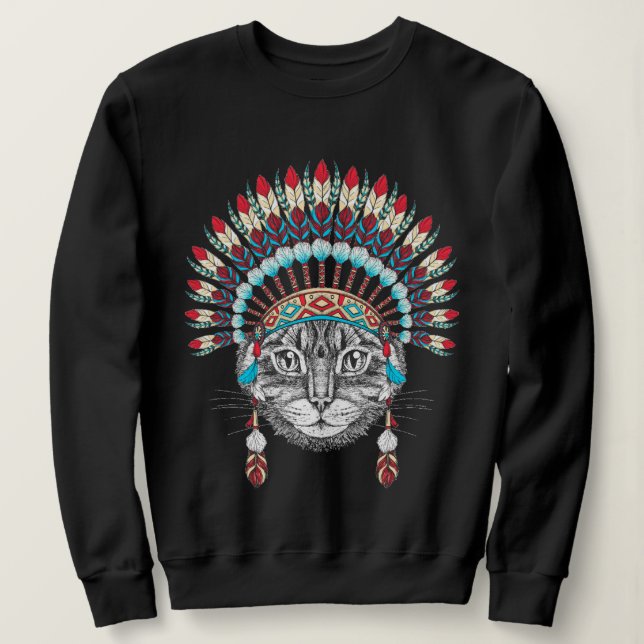 Moletom Gato Chefe Sweatshirt (Frente do Design)