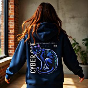 Moletom Gato Cibernético Predador Apex - Presente de Ficçã