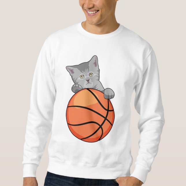 Moletom Gato com basquete (Frente)