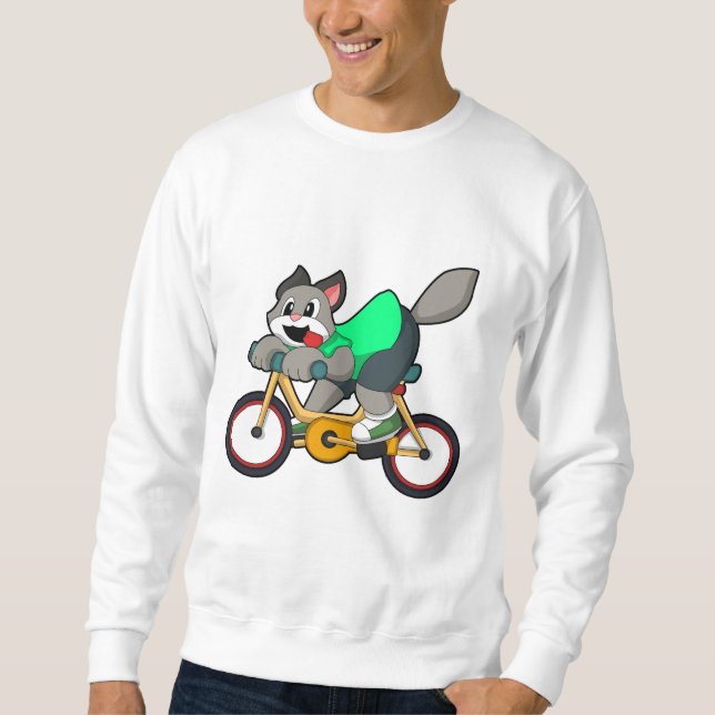 Moletom Gato com Bicicleta (Frente)