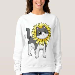 Moletom Gato com girassol