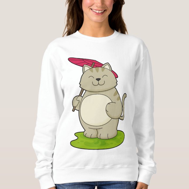 Moletom Gato com guarda-chuva (Frente)