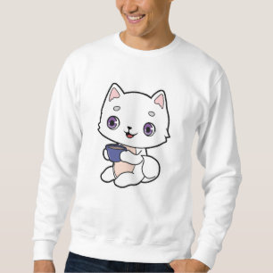 Moletom Gato com Xícara de Café