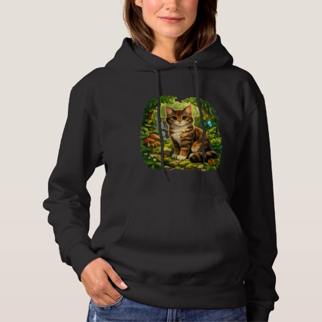 Moletom Gato da Floresta Encantada – Gato de Desenho Anima (Frente)