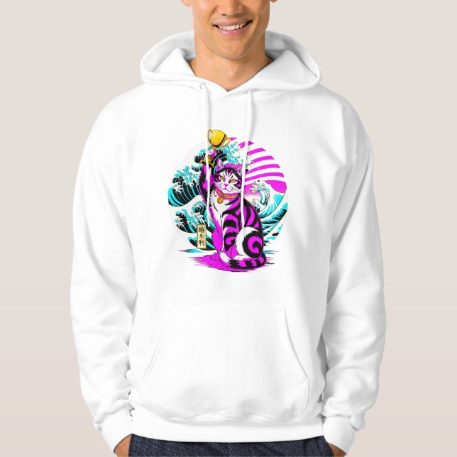 Moletom Gato da Onda Vitoriosa - Presente para Gamer Japon (Frente)