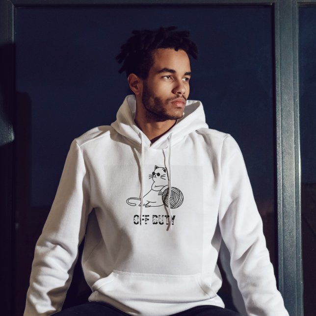 Moletom Gato de folga de serviço - Gato chato e chato (Criador carregado)