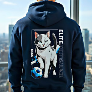 Moletom Gato de Futebol Design Cute para Amantes de Gatos 