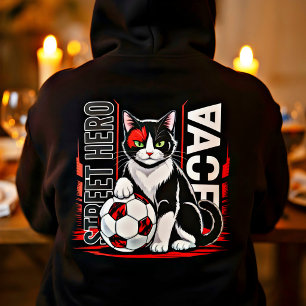 Moletom Gato de Futebol Herói de Rua – Presente Divertido
