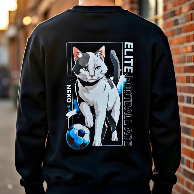 Moletom Gato de Futebol Presente Divertido – Anime Fofo Ás (Criador carregado)
