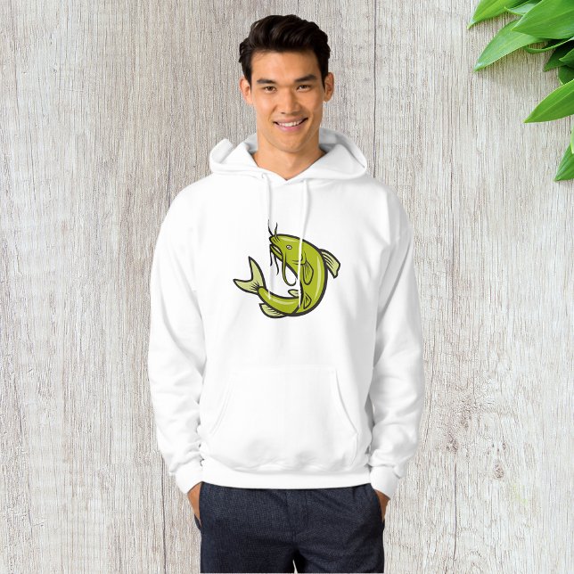 Moletom Gato de Gato Verde Mens Hoodie (Criador carregado)