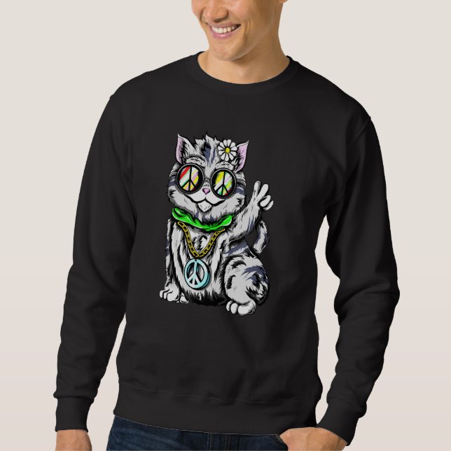 Moletom Gato de Hippie Retroativo (Frente)