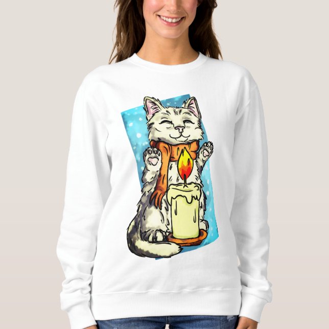 Moletom Gato de inverno (Frente)