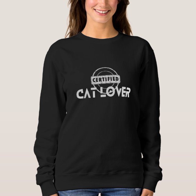 Moletom Gato de Lover Certificado (Frente)