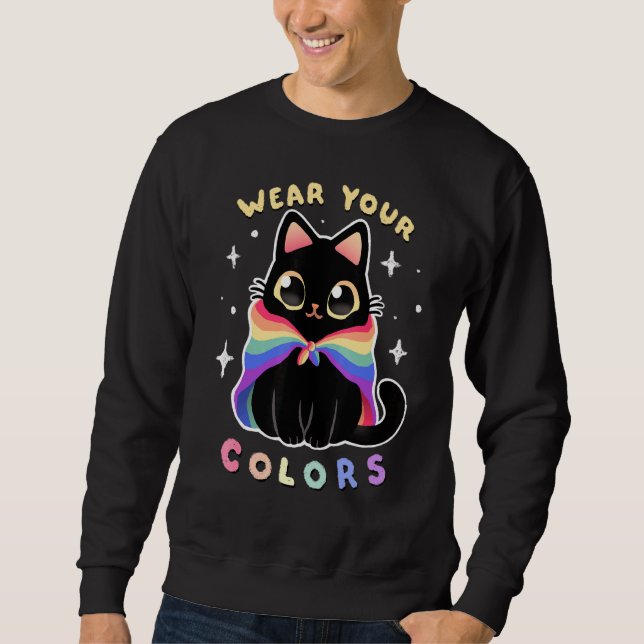 Moletom Gato de Orgulho Lgbt (Frente)