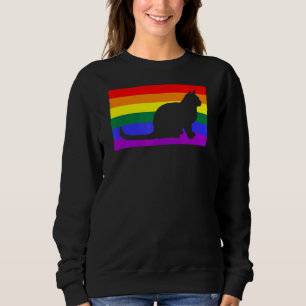 Moletom Gato de Salvamento Bonito Amor Lgbtq Orgulho gay F