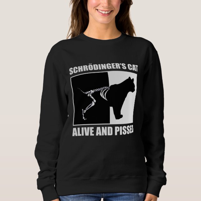 Moletom Gato de Schrödinger Física Matemática Ciência Nerd (Frente)