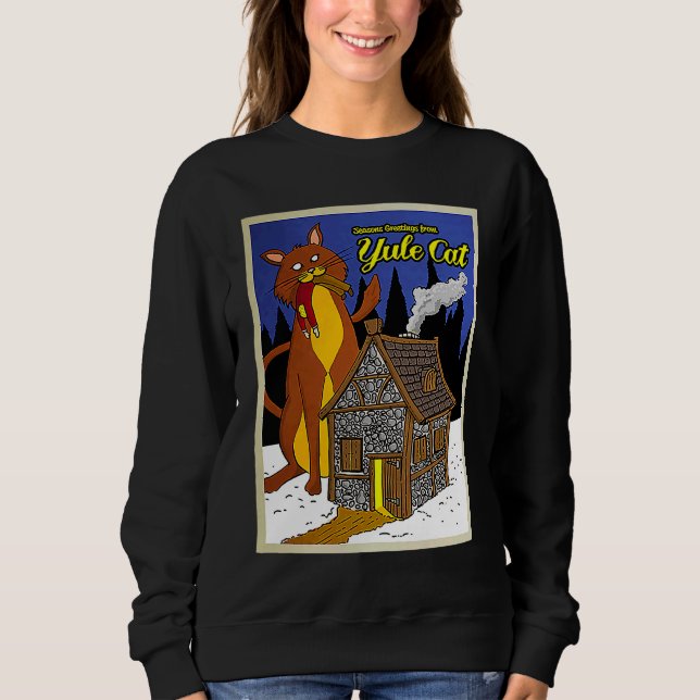 Moletom Gato de Yule (Frente)