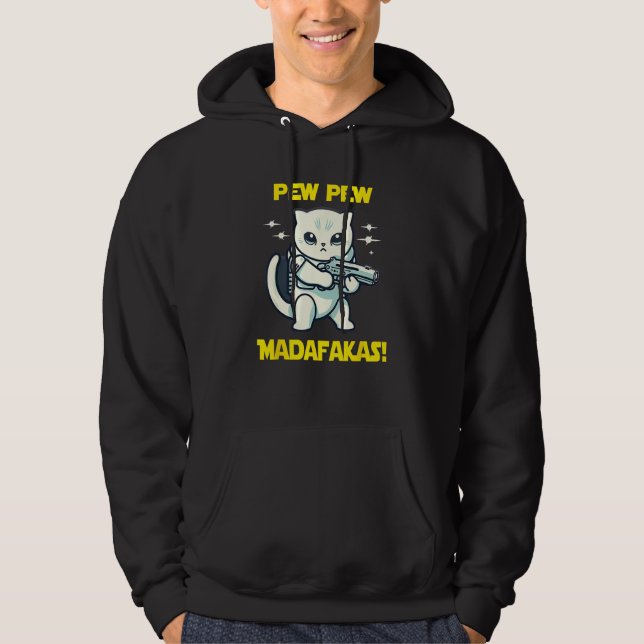 Moletom Gato Dobrado Escocês Astronauta Espacial Pew Madaf (Frente)