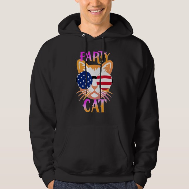 Moletom Gato Engraçado do Partido (Frente)