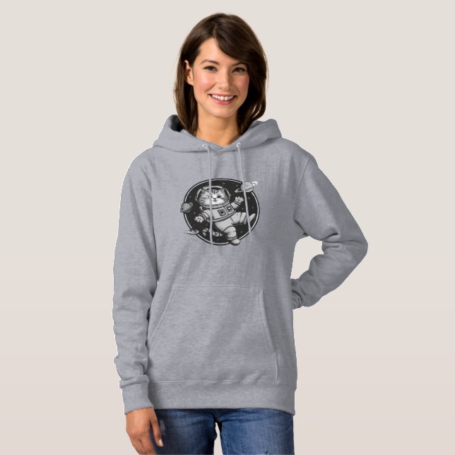 Moletom gato espacial (Frente Completa)