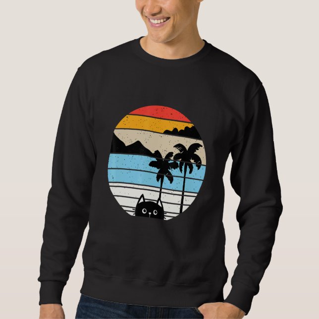 Moletom Gato Estilo Retro Animal 4 (Frente)