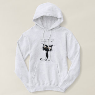 Moletom Gato Estressado, Estou Bem Estou Bem Tudo Bem