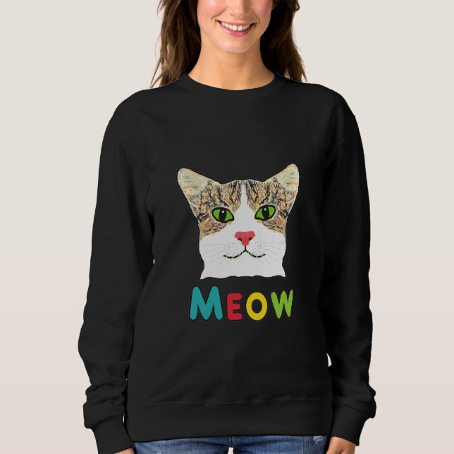 Moletom Gato Face Meow (Frente)