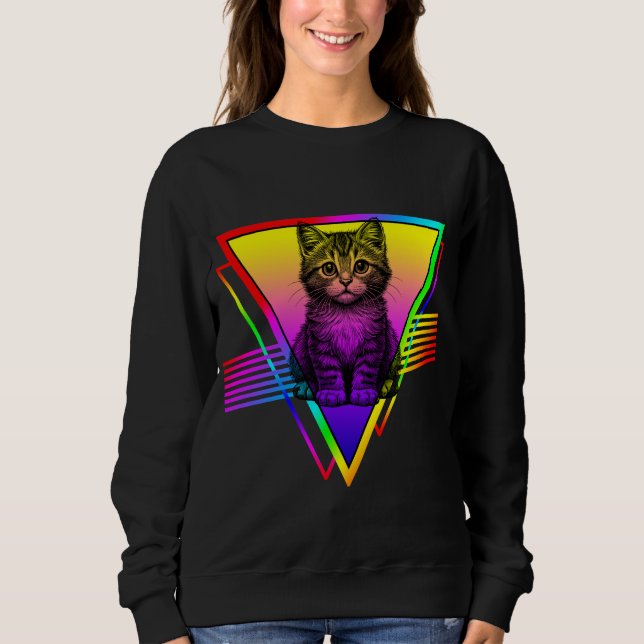 Moletom Gato Fofo Retro (Frente)