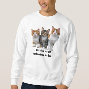 Moletom Gato fora da camisola unisex da caixa