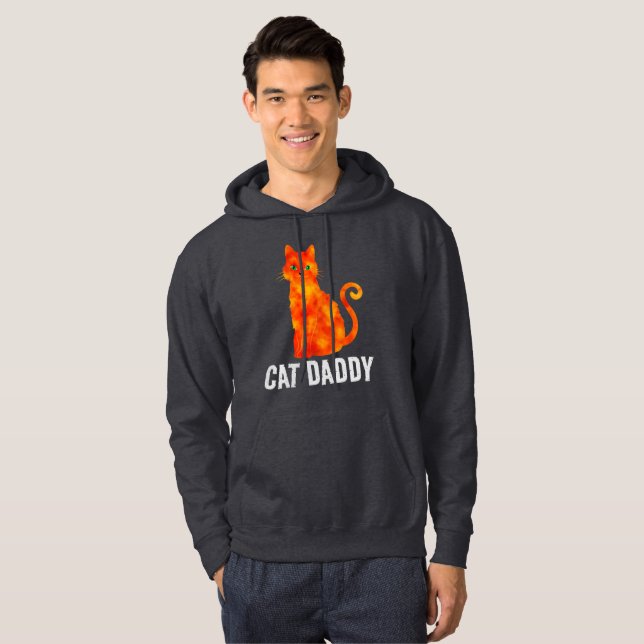 MOLETOM GATO GINGER CAT HOODIE HOODIE MENS (Frente Completa)