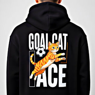 Moletom Gato Gol Soccer Ás - Presente Fofo para Amantes de