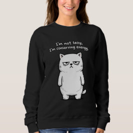 Moletom Gato Gráfico de Humor Sarcástico - Meme de Animal
