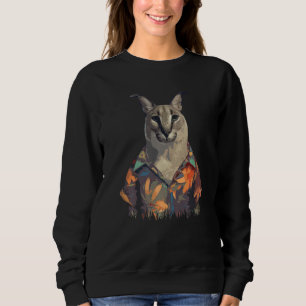 Moletom Gato Grande Floppa Meme Fofo engraçado Caracal Gat
