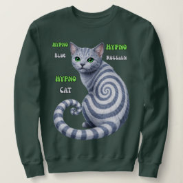 Moletom Gato Hipno Azul Russo