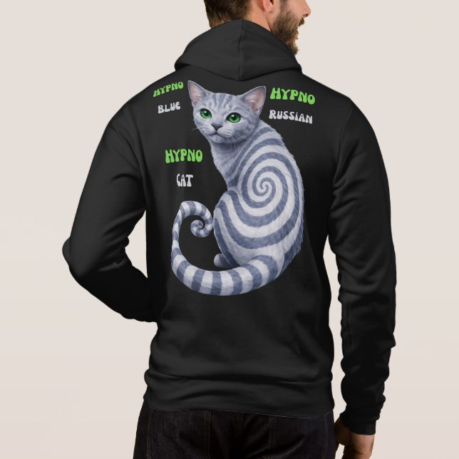 Moletom Gato Hipno Azul Russo (Verso)