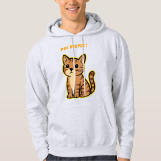 Moletom Gato-Hoodie Bonito - Gatinho Engraçado para amante