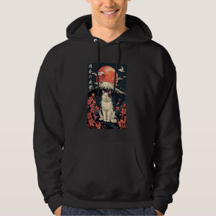 Moletom Gato Japonês Neko Vintage Streetwear Monte Fuji Sa